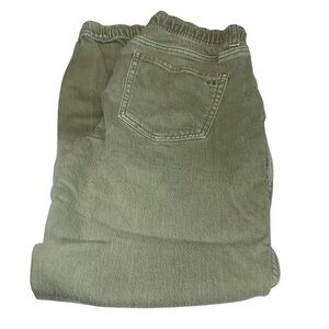 American Eagle pants denim joggers 4 pockets button/zip/drawstring Size 2 Reg